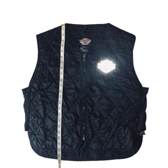 Men’s Harley Davidson Black Vest Riding Gear Quilt - Picture 6 of 12